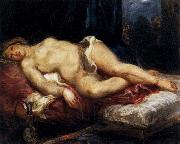 Eugene Delacroix Odalisque Reclining on a Divan Germany oil painting artist